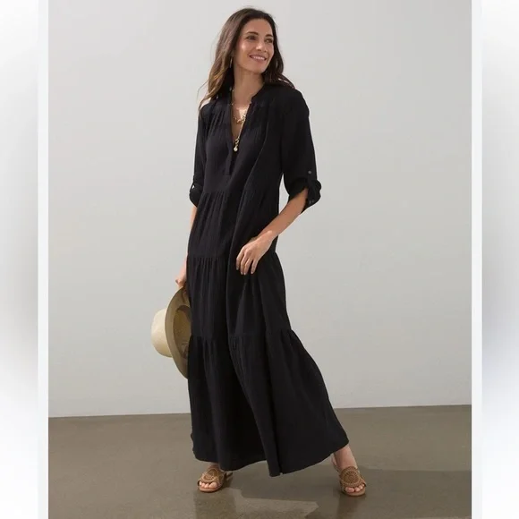 chinese dress ladies Floral Tiered Maxi Dress – Velvet Rodeo Boutique main image 0